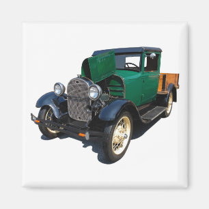 Imán vintage pickup truck