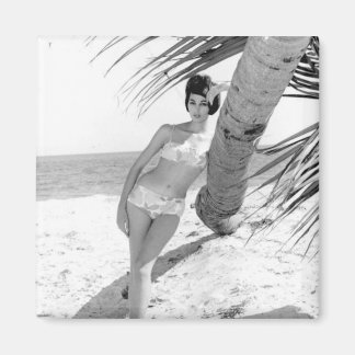 Imán Vintage Pin Up Bikini Chica * Photo Magnet *
