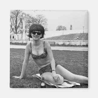 Imán Vintage Pin Up Bikini Chica * Photo Magnet *