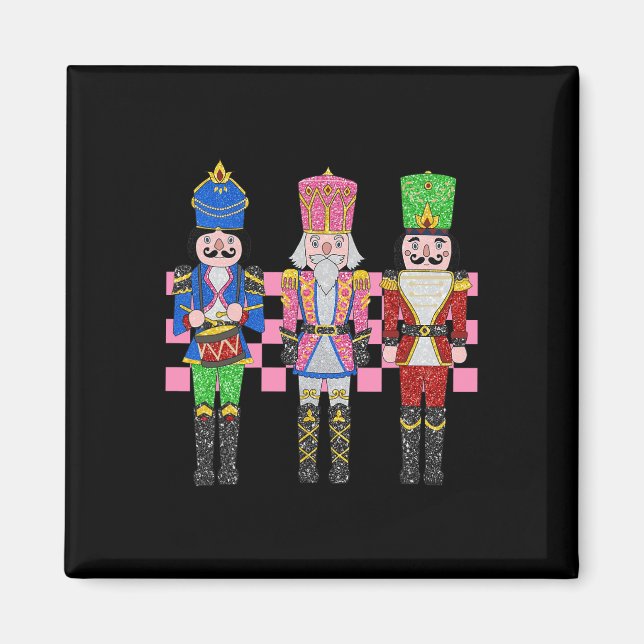 Imán Vintage Pink Nutcracker Squad Ballet Mujeres Pink  (Frente)