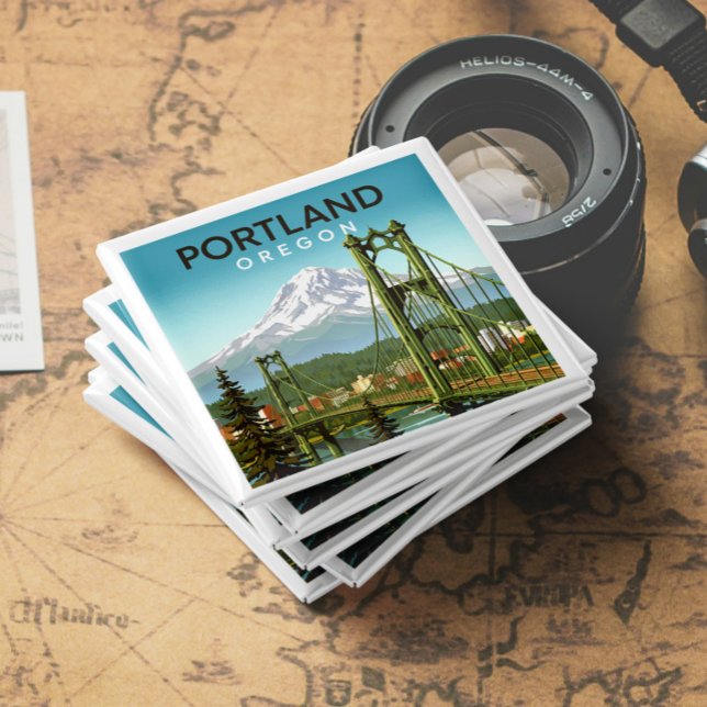 Imán Vintage Portland Oregon (Subido por el creador)