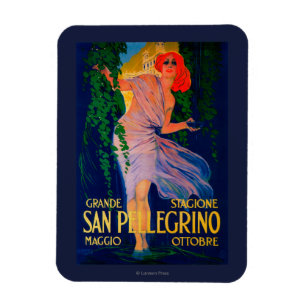 Imán Vintage PosterEurope de San Pellegrino
