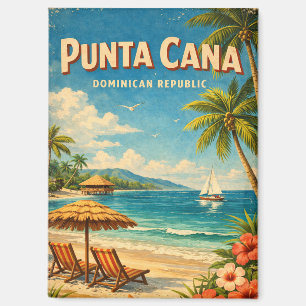 Imán Vintage Punta Cana República Dominicana Rústico