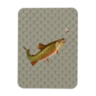 Imán Vintage Rainbow Trout Fly Fishing