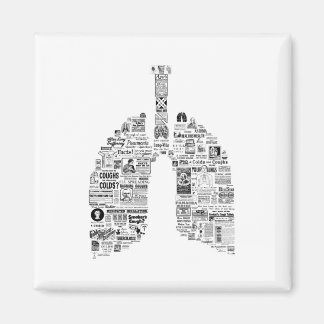Imán Vintage Remedios respiratorios pulmonares arte