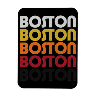 Imán Vintage Retro Boston Premium Flexi Magnet
