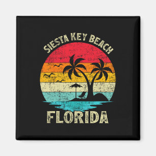 Imán Vintage Retro Florida Siesta Key B