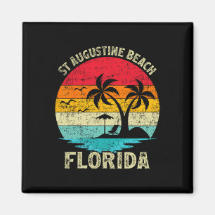 Imán Vintage Retro Florida St Augustine