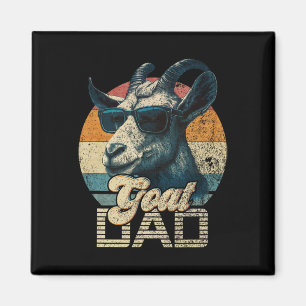 Imán Vintage Retro Goat Dad Mejor Goat Daddy Funny Fath