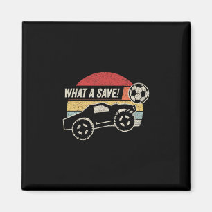 Imán Vintage Retro ¡Qué Salvada! Coche De Fútbol Rc Coh