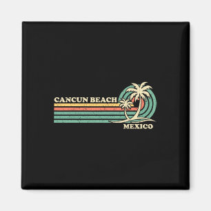 Imán Vintage Retro vacaciones de verano México Playa de