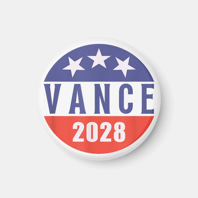 Imán Vintage Retro Vance 2028 Presidente Elección  (Frente)