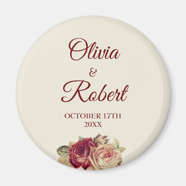 Imán Vintage Roses (Frente)