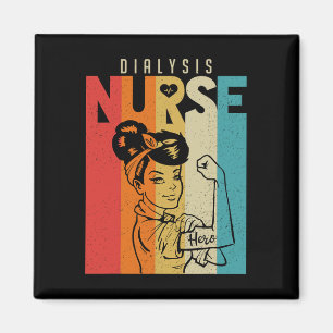 Imán Vintage Rosie La enfermera de diálisis del Riveter