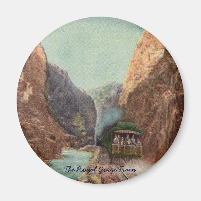 Imán Vintage Royal Gorge Train Magnet (Frente)