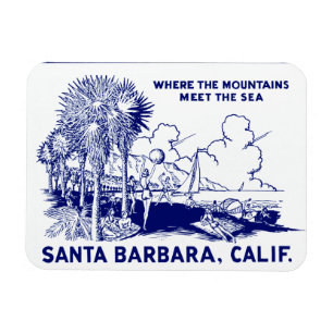 Imán Vintage Santa Barabara California