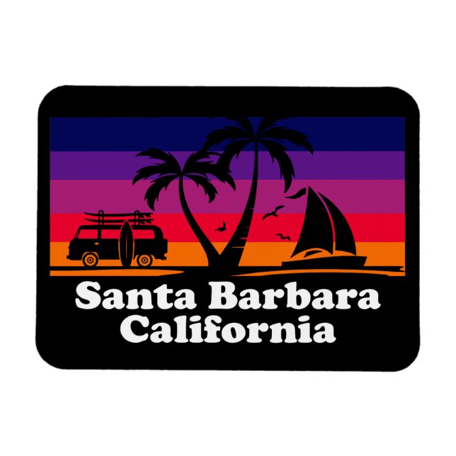 Imán Vintage Santa Barbara California (Horizontal)