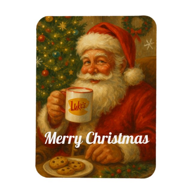 Imán Vintage Santa Christmas Flexible Fridge Magnet  (Vertical)