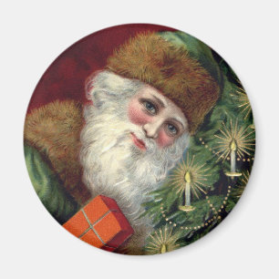 Imán Vintage Santa Claus Navidades Fridge Magnet