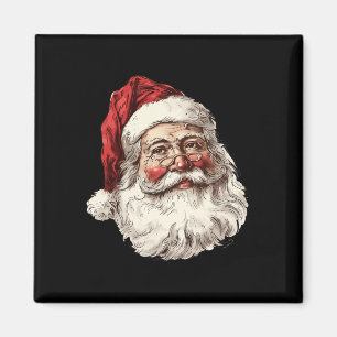 Imán Vintage Santa Face Navidades Navidad Familia Matan