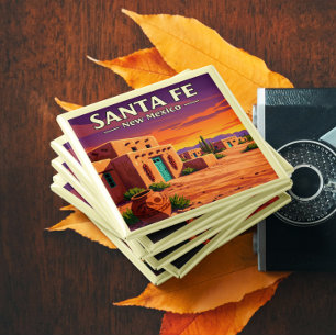 Imán Vintage Santa Fe Nuevo México