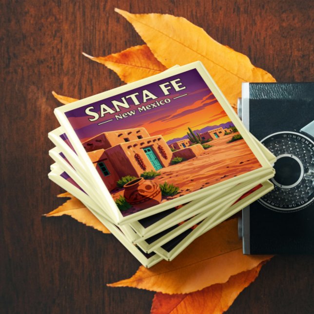 Imán Vintage Santa Fe Nuevo México (Subido por el creador)