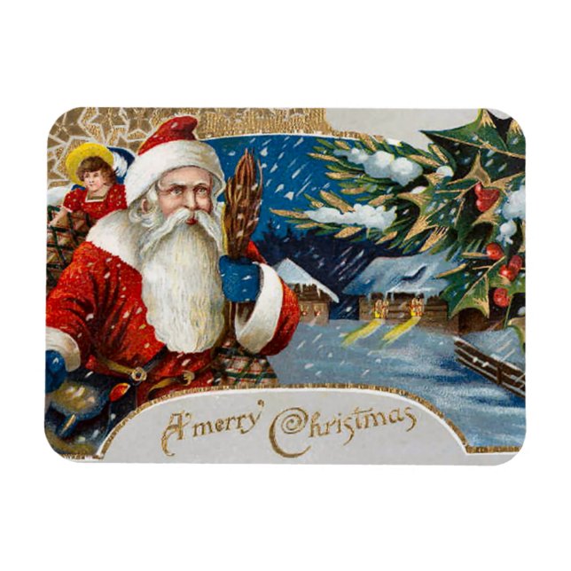 Imán Vintage Santa Flex Magnet (Horizontal)