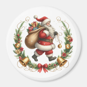 Imán Vintage Santa Magnet