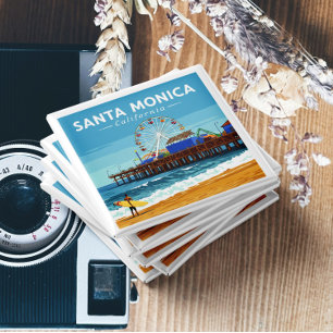 Imán Vintage Santa Monica California