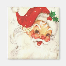 Vintage Santa Navidades Magnet