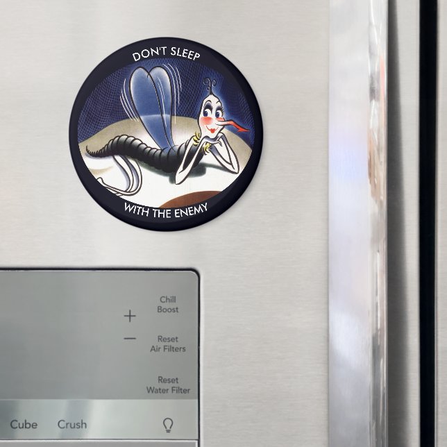 Imán Vintage Señora Malaria Mosquito (In situ (nevera))