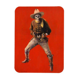 Imán Vintage Skeleton Cowboy Flexi Fridge Magnet