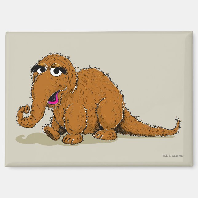 Imán Vintage Snuffleupagus (Anverso)