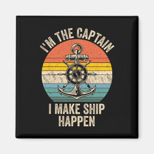 Imán Vintage, soy el capitán que hago que el barco ocur