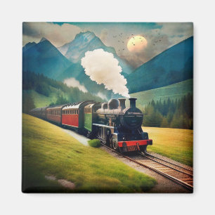 Imán Vintage Steam Train
