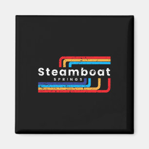 Imán Vintage Steamboa Springs Colorado