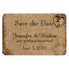 Imán Vintage Steampunk Bride Wedde Save the Date