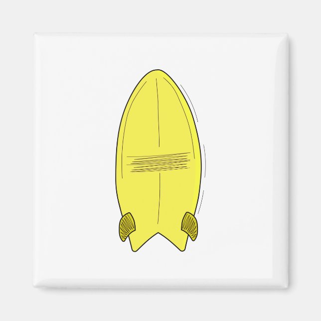 Imán Vintage Surfboard (Frente)