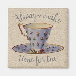 Imán Vintage Teacup Time for Tea
