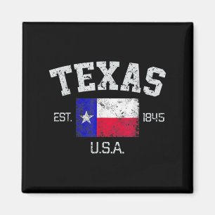 Imán Vintage Texas Austin Est 1845 Para Hombres Y Mujer