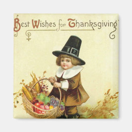 Imán Vintage Thankding Square Magnet