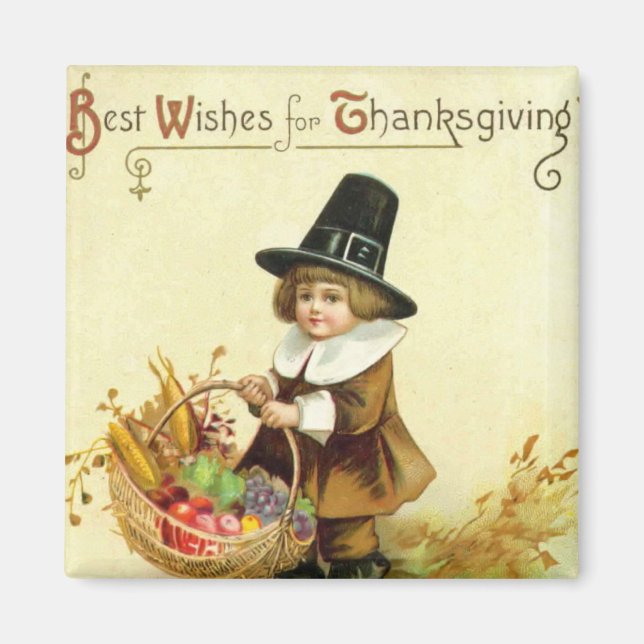 Imán Vintage Thankding Square Magnet (Frente)