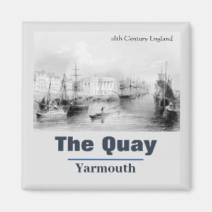 Imán Vintage The Quay Yarmouth Norfolk England