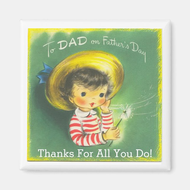 Imán Vintage To Dad (Frente)