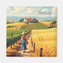 Vintage Toscana Italia Campo