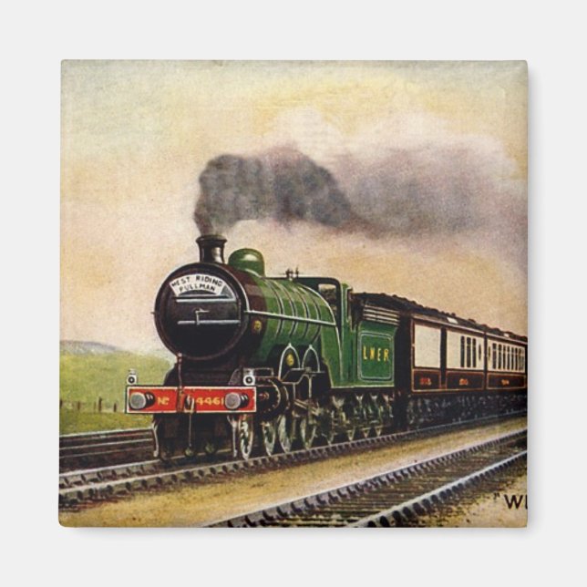 Imán Vintage-Train-West Riding Pullman Magnet (Frente)