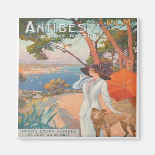 Imán Vintage Travel Poster Magnet (Frente)