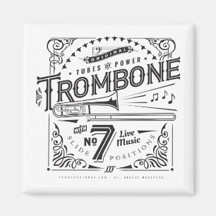 Imán Vintage Trombone Magnet