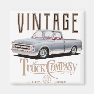 Imán vintage truck company