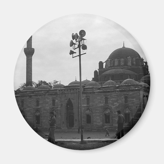 Imán Vintage Turkey Istanbul Beyazit camii mosque (Frente)